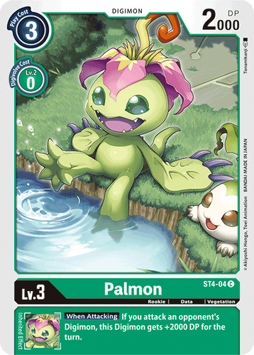 Digimon palmon st4 - palmon, [st4-04]