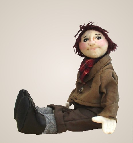 Tom urchin cloth doll - cloth, sewing