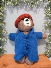 Handmade Knitted Paddington Bear Plush Toy