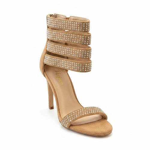 Divine womens tan diamante - divine,