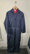 Vintage Dickies Coveralls Men's 38/40 Medium Quilted Blue Workwear Boiler Suit