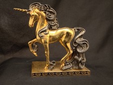 24k Gold Unicorn Franklin Mint Treasury Of Unicorns 1991 Ornament Figurine VGC