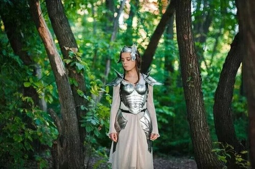 Medieval female steel half - female,