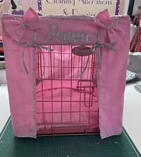 MADE TO MEASURE PERSONALISED DOG CRATE COVER / CHOICE OF COLOURS