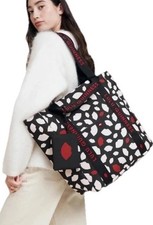 NEW Waitrose Lulu Guinness Flurry of Kisses Large Tote Shopping Bag With Purse