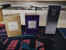 Avon Night Musk Rare Amethyst Rare Gold 2 Sealed New