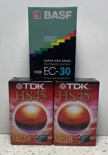 Vhs tapes sealed tdk - vhs-c,