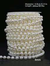 6mm Faux Pearl Beads Garland