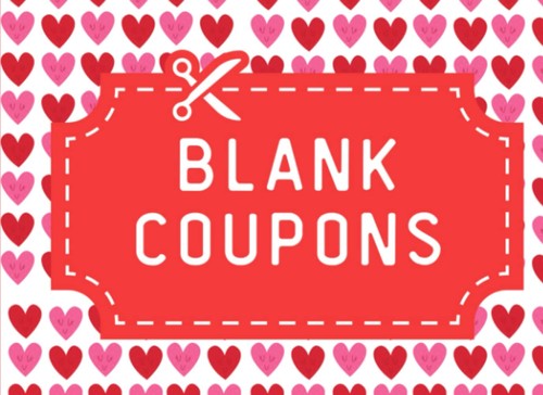 Blank fill coupon book - fill-it-in,