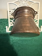 Large antique copper cauldron - large,