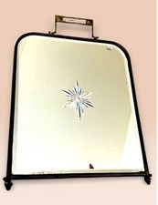 VTG Art Deco Brass Wall Mirror