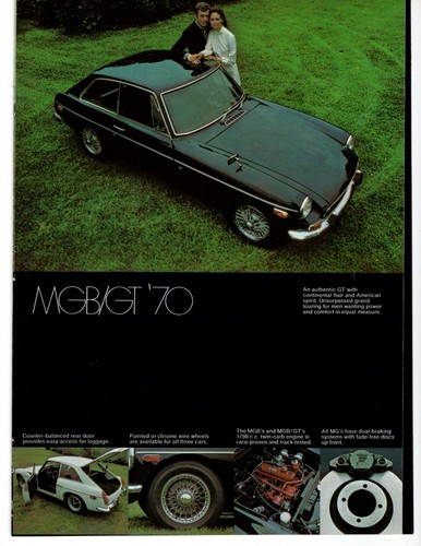 1970 mgb midget mgbgt - mg,