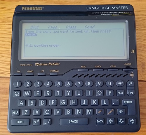 Franklin 6000b language - lm-6000b,