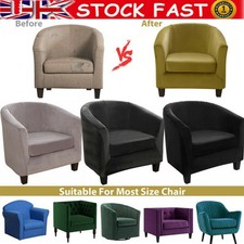 2-Piece Velvet Tub Chair