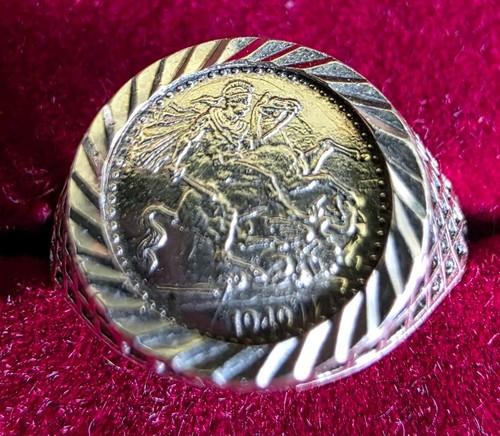 Hallmarked sovereign 9ct - hallmarked,