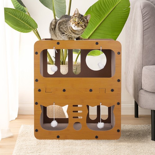 Cat bed house scratcher - bed,