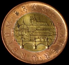 Czech Republic 50 Korun 2018 PRAGA Bimetallic Coin WCA 8496