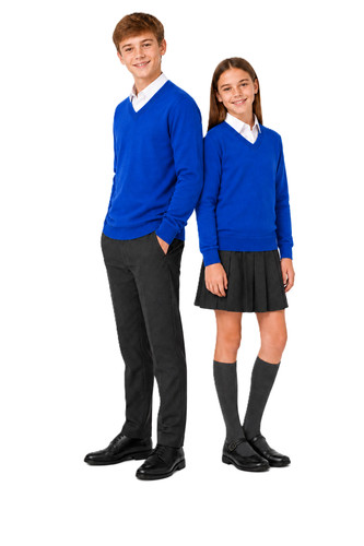 Girlunisex neck school - v,