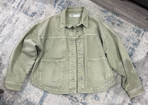 Women zara jacket - zara, green