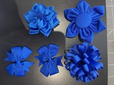 Blue Juvenile Ballroom Latin Dance Hair Piece Set