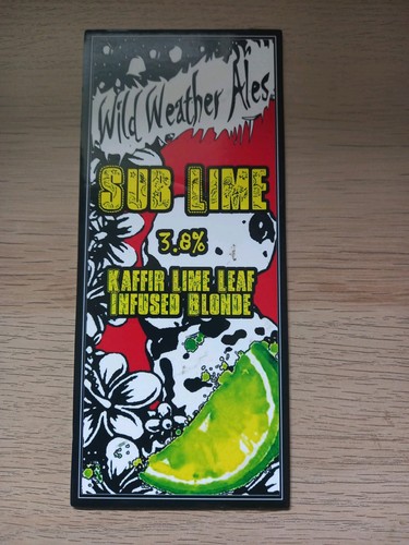 Wild weather ales sub lime - sub,