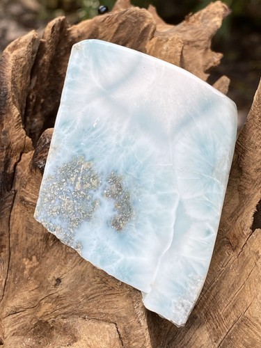 Large larimar slice - slice, slab