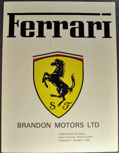1976 ferrari brochure 308 - brochure,