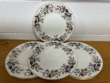 Wedgwood Hathaway Rose Set of 8 Dinner Plates 27,5cm 10.75” Bona China England