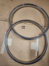 NOS Pair Araya S7 Schwinn Size 20x1 3/4 Chrome Rims Old School BMX 28h