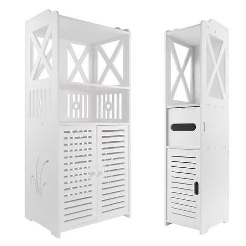 Large wood bathroom storage - large,