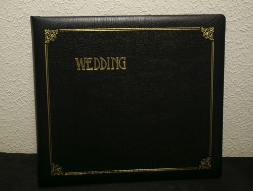 Black wedding album cover - wedding,