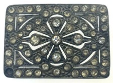 Large Art Deco Silverine Czechoslov Brooch Pin Costume Jewellery 1920s Bohemian