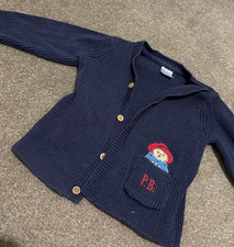 Paddington Bear Navy Cardigan