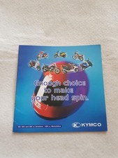 KYMCO SCOOTER RANGE Motorcycle Sales Brochure c1999 Cobra 100/ Zing 125/ Sector