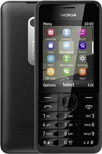 Nokia 301 black 256mb mobile - 301,