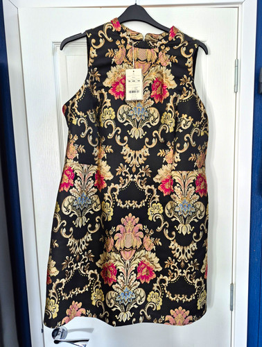 Monsoon black floral jacquard - black,