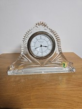 EXC COND 1970-1980 Waterford Crystal Ireland Baroque Mantle Clock - 5.5"x7.5