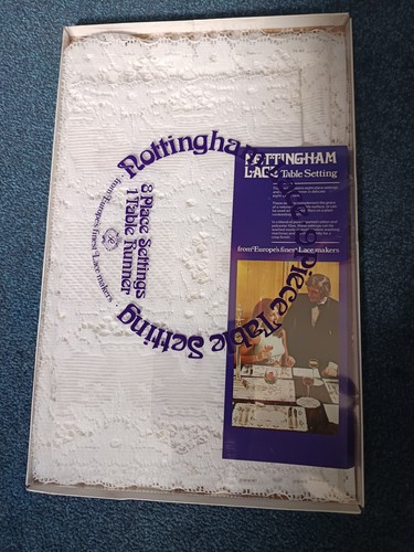Nottingham lace table setting - nottingham,