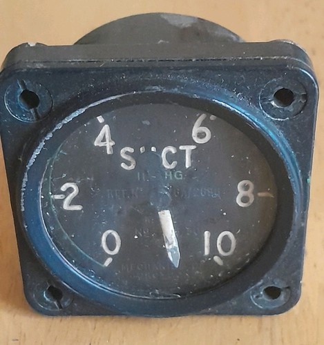 Suction gauge aircraft - suction,