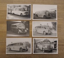 Vintage Bus coach photos x 6 -