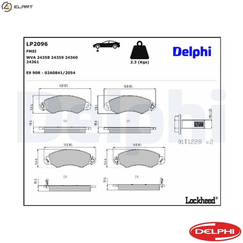 Brake pad set disc - brake,