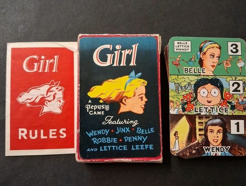 Vintage girl pepys card - pepys,