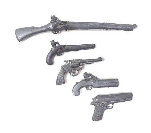 Miniature metal firearms - metal,
