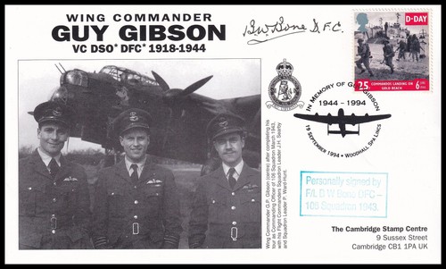 Flt bernard bone dfc - flt.lt, signed