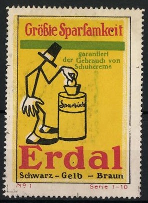 Erdal shoe polish - , advertising