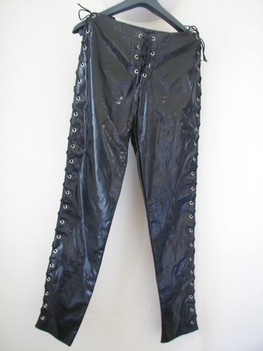 Vintage mens black pvc - black,