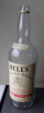 Vintage Embossed Bell's Old Scotch Whisky Bottle 4.5L