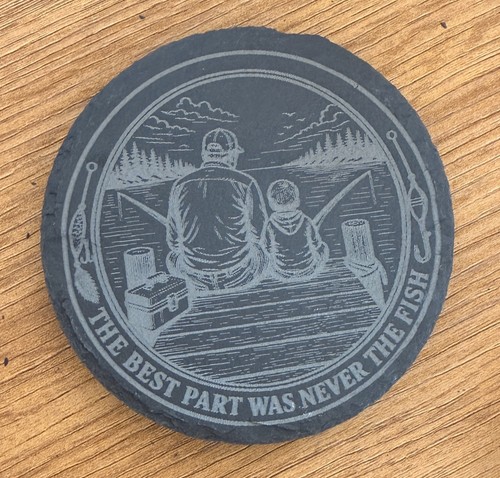 Crafted slate coaster - crafted,