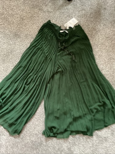 New zara green wide - new, lined