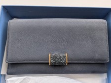 Smythson Large Purse Wallet … New with a Small folding Photo Keyring  Initial LT